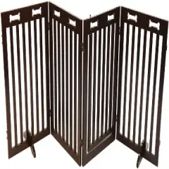 Arf Pets 31.5" Tall Freestanding Folding Dog Gate with Door