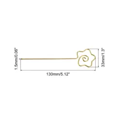 Unique Bargains Reusable Drink Appetizer Stainless Steel Star-Shaped Head Cocktail Picks 5.12" 6 Pcs