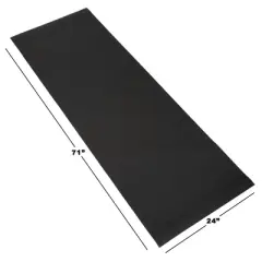 Leisure Sports Nonslip Double Comfort Foam Yoga Mat - Black