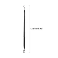 Unique Bargains Dual-Ended Pimple Extractor 4.92" Black 1 Pc