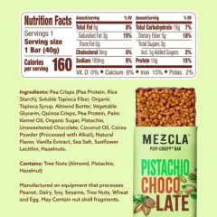 Mezcla Plant Based Pistachio Chocolate Protein Bars - 10g Protein - 5.6oz/4ct