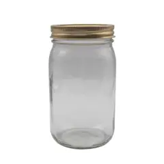 Anchor Hocking Tecnocap Wide Mouth Canning Jar - Case of 12 - 32 oz
