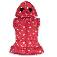 Disney Minnie Mouse Zip Up Vest Puffer T-Shirt and Leggings 3 Piece Outfit Set Infant to Big Kid