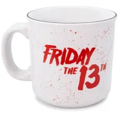Silver Buffalo Friday the 13th Welcome To Camp Crystal Lake Ceramic Camper Mug | 20 Ounces