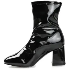 Journee Collection Womens Reice Square Toe Block Heel Ankle Booties