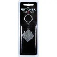 JINX Inc. The Witcher 3 White Wolf Medallion Medallion Keychain