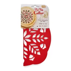 Talisman Designs Pie Top Cutter for 10 inch Pies, Autumn, Red