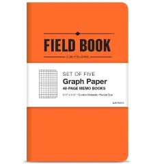 Elan Publishing Company Mini Field Book Set - Graph Text / Orange Cover