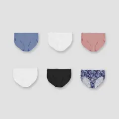 Just My Size by Hanes Women's 6pk Cotton Briefs - Assorted