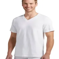 Jockey Men's Big & Tall Classic V-Neck T-Shirt - 12 Pack