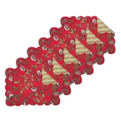 C&F Home Chickadee Red Placemats Set of 6, 13" x 19"