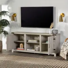 Clarabelle Farmhouse Barn Door TV Stand for TVs up to 60" - Saracina Home