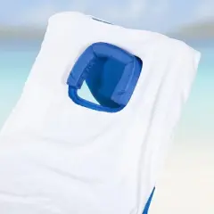 Ostrich Cutsom Fitted Beach Towel designed to fit on Chaise Lounge Beach Chairs, Provides Soft, Absorbent Coverage for Comfortable Lounging Experience