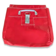 Moose Supply Vinyl Sand Bag Cover Extra Durable Strong PVC to Anchor Inflatables, Tents and More, 21"x21" 50 Pound Capacity, Red 10 Pack