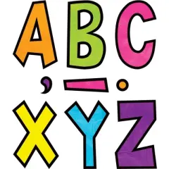 Teacher Created Resources&reg; Brights 4Ever 7" Fun Font Letters, 120 Per Pack, 2 Packs