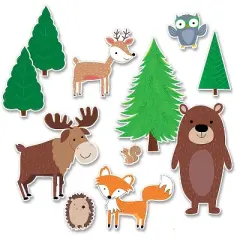 Creative Teaching Press Jumbo Woodland Friends Bulletin Board Set 11 Pieces (CTP8689)