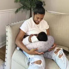 Boppy Anywhere Nursing Pillow - Latte Rattan