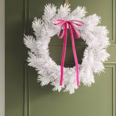 4ct Christmas Fabric Bows Hot Pink - Wondershop&trade;