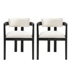 Christopher Knight Home Clarissa Rustic Upholstered Rubberwood Dining Chairs (Set of 2)