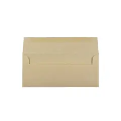 JAM Paper #10 Parchment Business Envelopes 4.125 x 9.5 Brown Recycled V01722