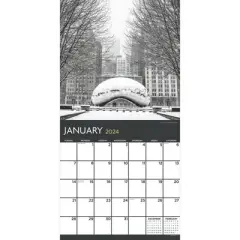 TF Publishing 2024 Wall Calendar 12"x12" Chicago