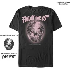 Men's Friday the 13th Jason Vorhees Glooming Hockey Mask Logo T-Shirt