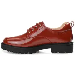 Journee Collection Womens Zina Oxford Almond Toe Lace-up Flats