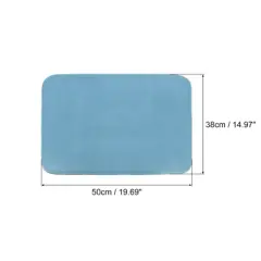 Unique Bargains Microfiber Absorbent Reversible Heat Resistant Dish Drainer Mats Blue/Grey/Beige 3 Pcs