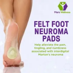 Mars Wellness Comfort Felt Foot Neuroma Pads