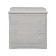 Delta Children Perry 3 Drawer Dresser with Changing Top and Interlocking Drawers - Moonstruck Gray