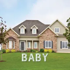 Big Dot of Happiness Boho Botanical Baby - Yard Sign Outdoor Lawn Decorations - Greenery Baby Shower Yard Signs - BABY