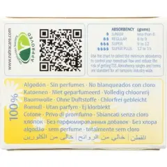 Natracare Organic Cotton Tampons Regular - 10 ct
