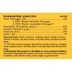 TRUE Organic Berry and Fruit 5-4-4 Plant Food, CDFA, OMRI for Organic Gardening, 4lbs