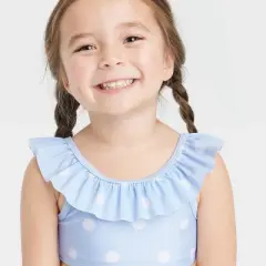 Toddler Girls' Polka Dots Bikini Set - Cat & Jack&trade; Blue