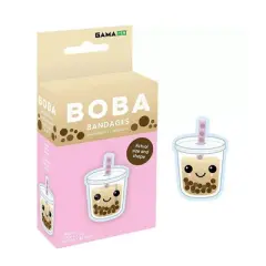 Gamago Boba Tea Bandages | Set of 18 Individually Wrapped Self Adhesive Bandages