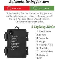 3 Ft Pre-Lit Christmas Tree, Artificial Christmas Trees w/Base, Xmas Trees w/78 LED Lights, Battery Operated&Timer Function, Christmas Decoration