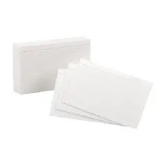 Oxford Ruled Index Cards 3 x 5 White 100/Pack 31