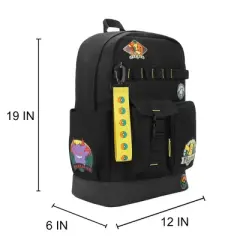 Pok&eacute;mon Character Patches 19" Black Backpack