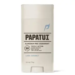 Papatui Men's Aluminum-Free 48-Hour Odor Protection Solid Deodorant - Lush Coconut - 2.6oz