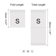 Unique Bargains Woven Crafting Clothing Sewing Embroidered Size Labels 150 Pcs