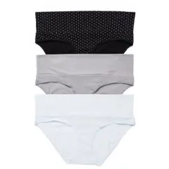 Plus Size Maternity Fold Over Panties (3 Pack) | Motherhood Maternity
