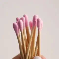 Mei Apothecary Biodegradable Pink Cotton Swabs - 200ct