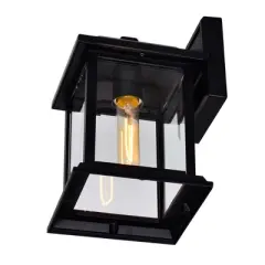 CWI Lighting,Blackbridge 1 Light Outdoor Black Wall Lantern