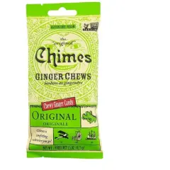 Chimes Ginger Chews Original Flavor Real Ginger 1.5 Oz. (Pack of 6)