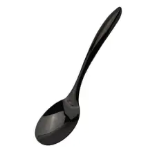 Cuisipro Black Tempo Noir Mirror Finished Spoon, 10 inch