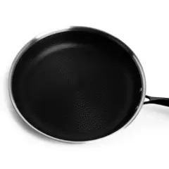Lexi Home Tri-ply 12" Stainless Steel Scratch Resistant Nonstick Frying Pan