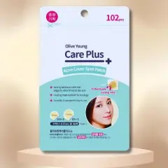 Care Plus Scar Cover Spot Patch 102 Count (0.3 oz) by Olive Young Careplus Waterproof Acne Patch for Day & Night Use