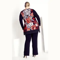 Women's Plus Size Chelsea Zip Front Top - black | AVENUE