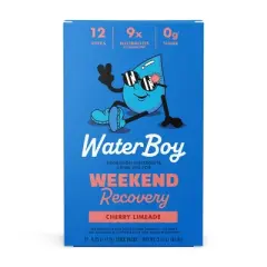 Waterboy Hydration + Weekend Recovery Sports Drink - Cherry Limeade - 3oz/12ct