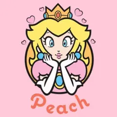 Women's Nintendo Super Mario Princess Peach Portrait T-Shirt